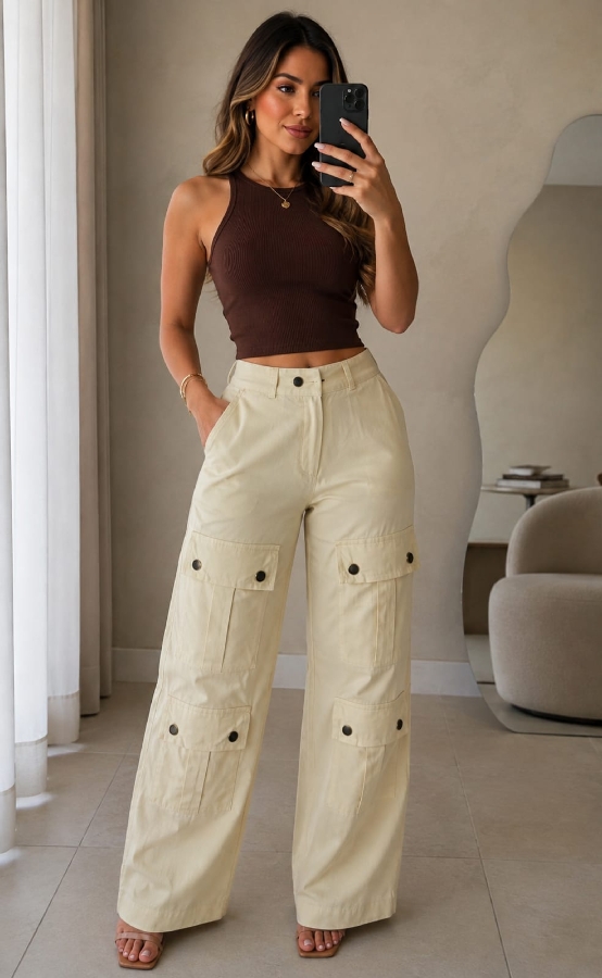 Calça bolso frontal — moda feminina Marini Modas